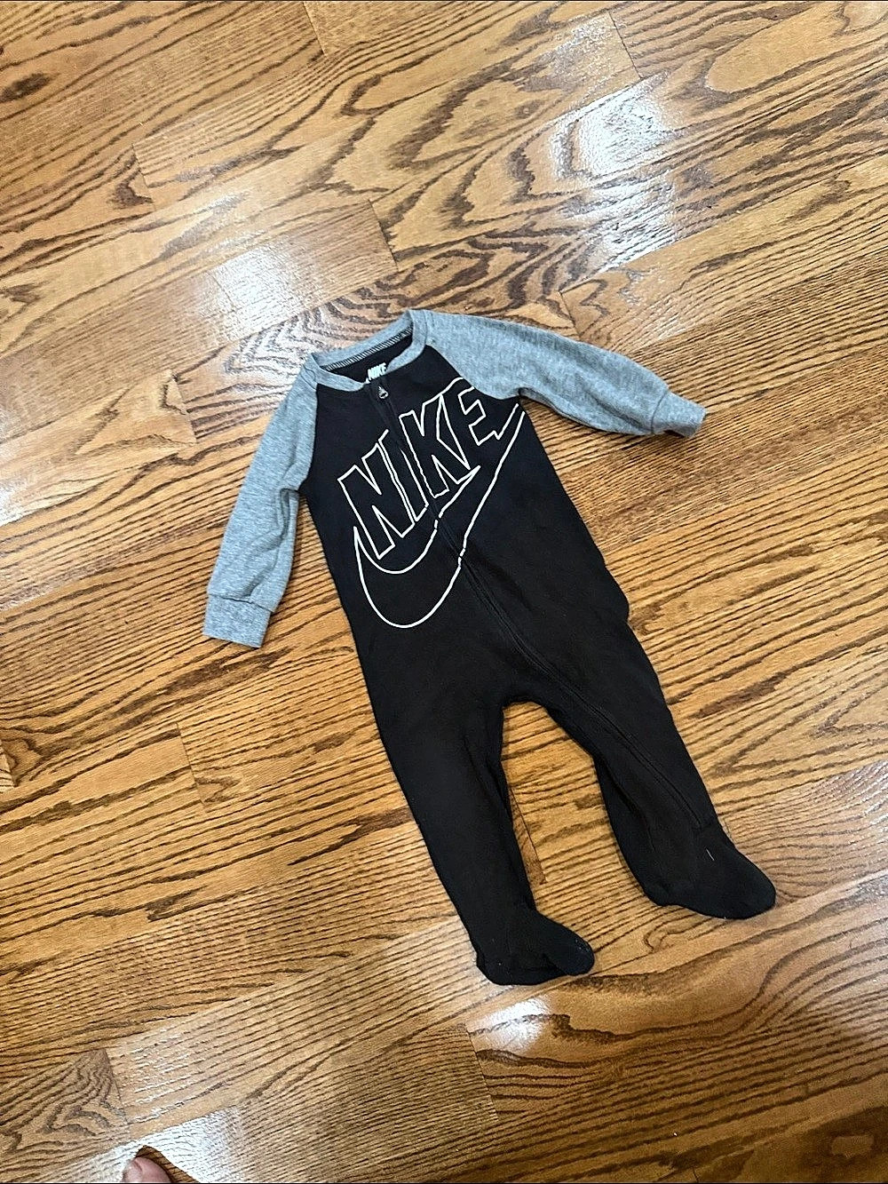 Nike Baby Essentials Footed Coverall Baby 9M Black & Gray